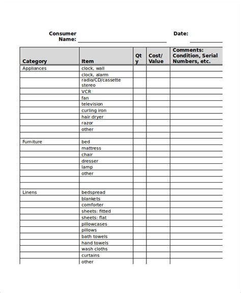 Inventory Examples 18 In MS Word MS Excel Pages Charts