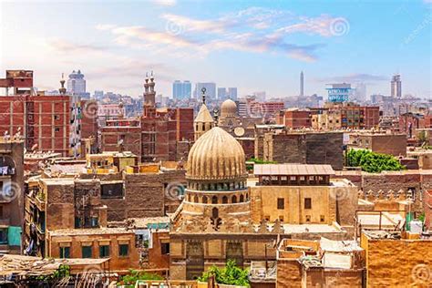 Typical View of Islamic Cairo, Mosques and Buildings of the Capital of ...