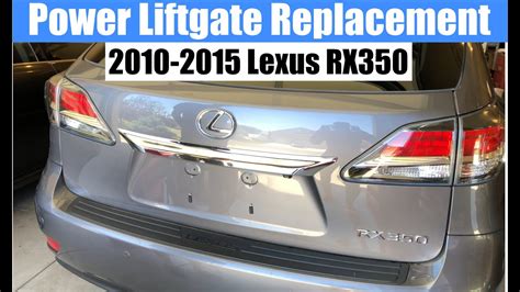 How To Replace 2010 2015 Lexus RX350 Trunk Power Liftgate Motor YouTube