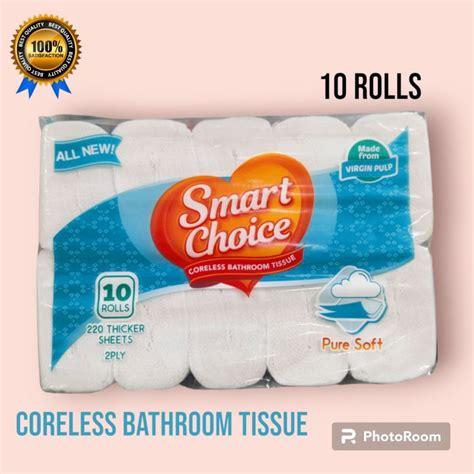 Smart Choice Coreless Bathroom Tissue 220thicker Sheets 2ply Lazada Ph