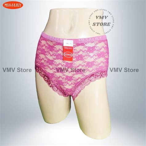 Jual Dalaman Wanita Sexy Lingerie Misslily Celana Dalam Wanita Big Size Renda Brukat