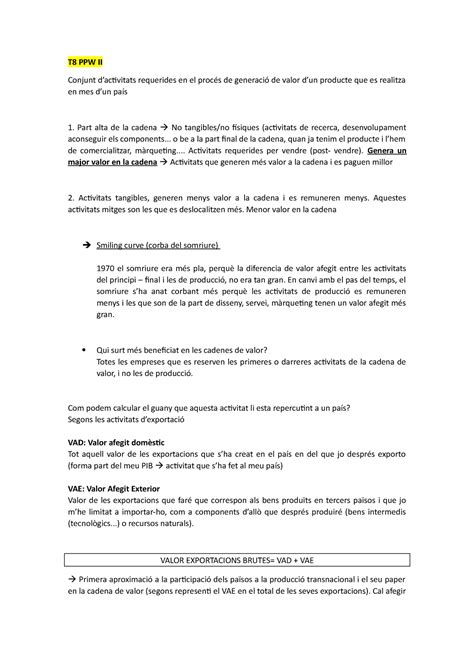 Teoria Bloc Apunts Del Bloc D Economia Primer De Cic Profesora