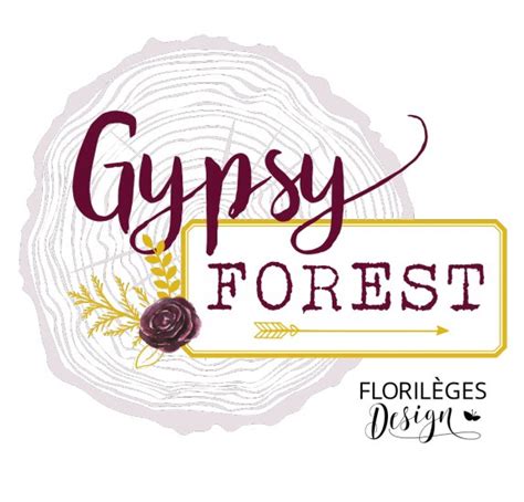 Tampon Bois Floril Ges Design Gypsy Forest Au Naturel La Fourmi