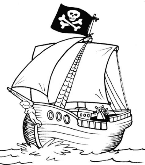 Printable Pirate Ships Coloring Pages Pdf Coloringfolder