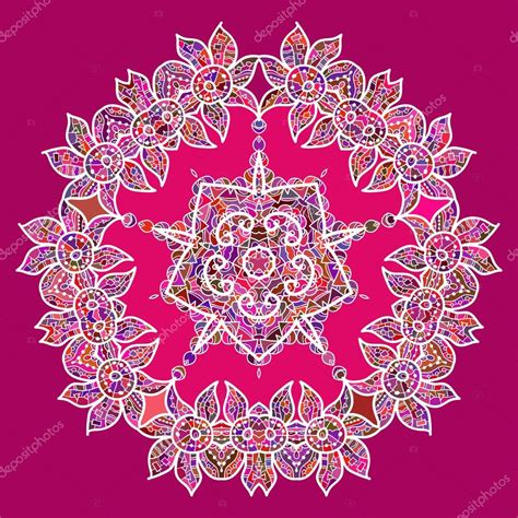 Oriental Mandala Motif Stock Vector Mettus