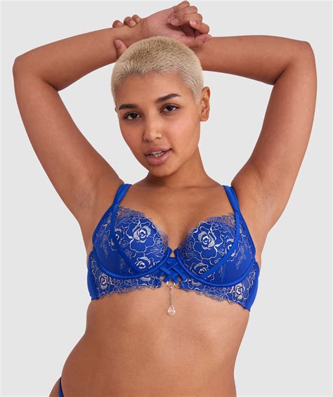 Bras N Things Vamp Enjoy Lovebirds Underwire Bra Cobalt Blue