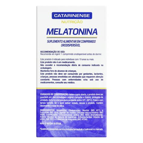 MELATONINA 0 21MG MARACUJÁ CATARINENSE PHARMA NUTRIÇÃO CAIXA 60