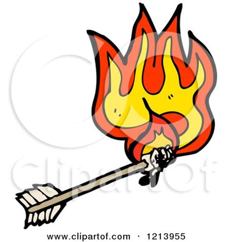 Royalty-Free (RF) Flaming Arrow Clipart, Illustrations, Vector Graphics #1