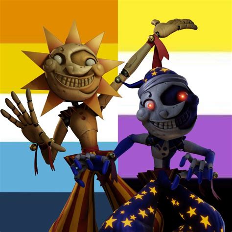 Fnaf Sun And Moon Headcanon In 2022 Headcanon Fnaf Sun Moon