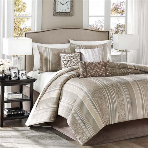 Madison Classics Rollins Taupe 7 Piece Comforter Set