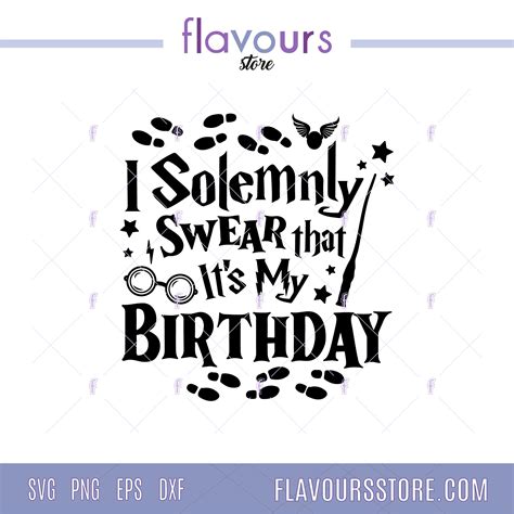 Magical Birthday SVG - I Solemnly Swear It's My Birthday | Cricut