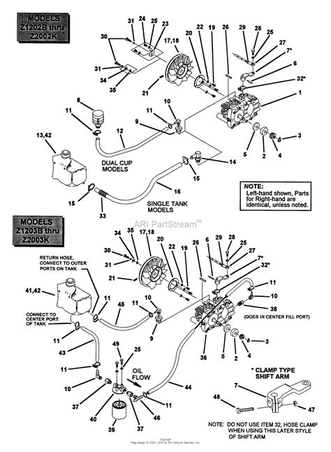 Snapper Z2003k 80464 20 Hp Hydrogear Drive Ztr Series 3 Parts Diagram For Hydrostat Assembly