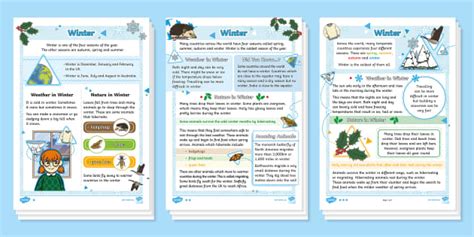 KS1 Winter Differentiated Reading Comprehension Activity