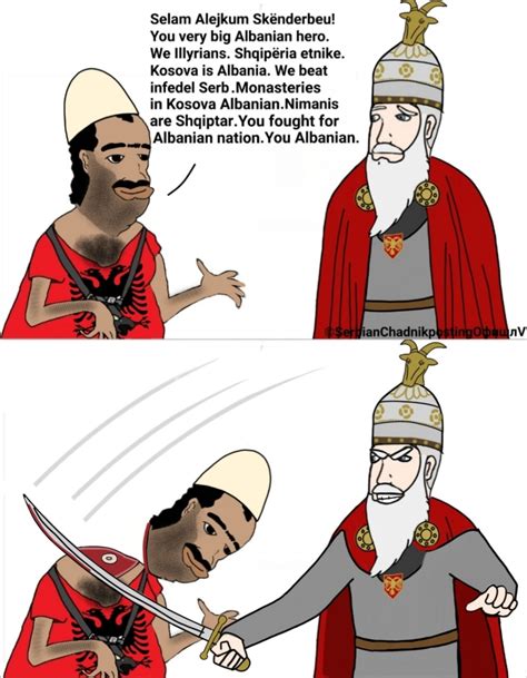 This meme pretty much sums everything up about "Albanian" history : r ...