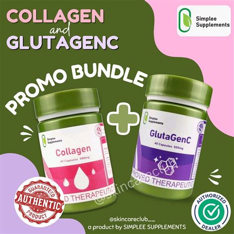 Promo Bundle Simplee Collagen And Glutagenc Whitening Capsule Supplement Shopee Philippines