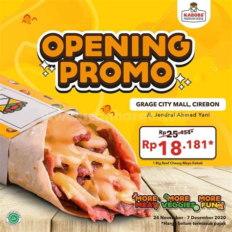 KABOBS Grage City Mall Cirebon Grand Opening Promo Harga Spesial Paket