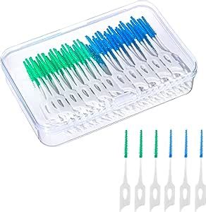 100 Pezzi Scovolini Dentali Scovolino Interdentale Silicone Scovolino