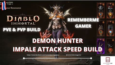 Diablo Immortal Build Demon Hunter Impale Speed เจาะ Build มด