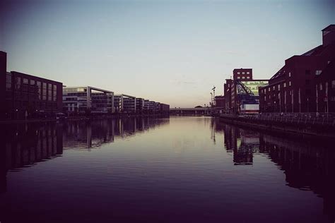 HD Wallpaper Body Of Water Between Buildings Architecture City