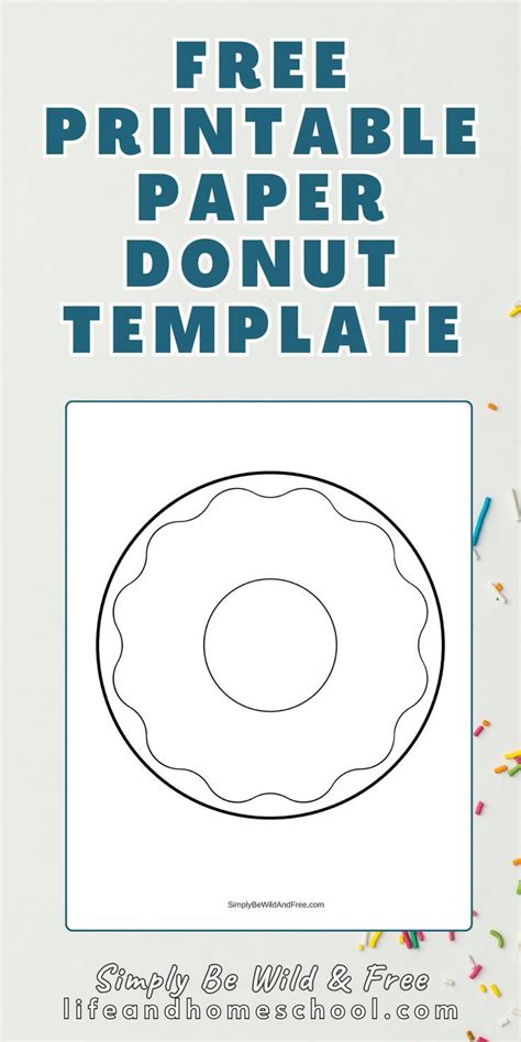 Free Printable Paper Donut Template Donut Coloring Page Dad Crafts