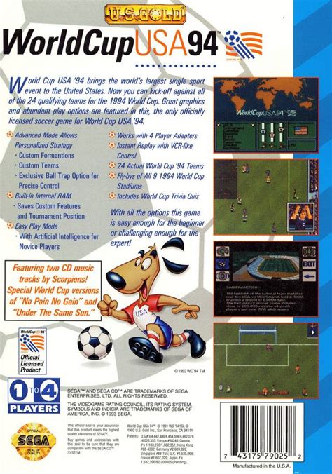 World Cup USA 94 Box Shot for Sega CD - GameFAQs