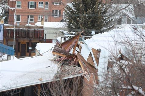 Photos Of The Blue Moon Bar Roof Collapse In Lava Hot Springs