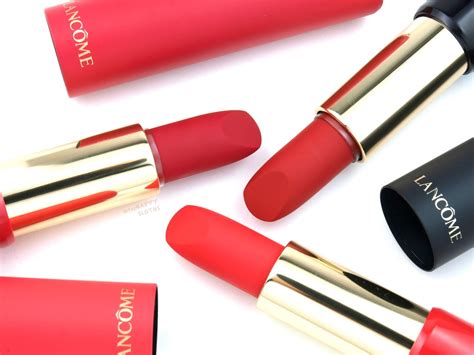 Lancome L Absolu Rouge Drama Matte Lipstick Review And Swatches The Happy Sloths Beauty