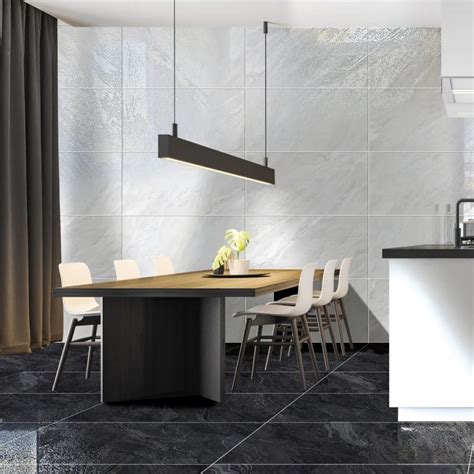 BRENNERO CERAMICHE TILE ISTINKTO BLACK LEVIGATO RECTIFIED 60X120