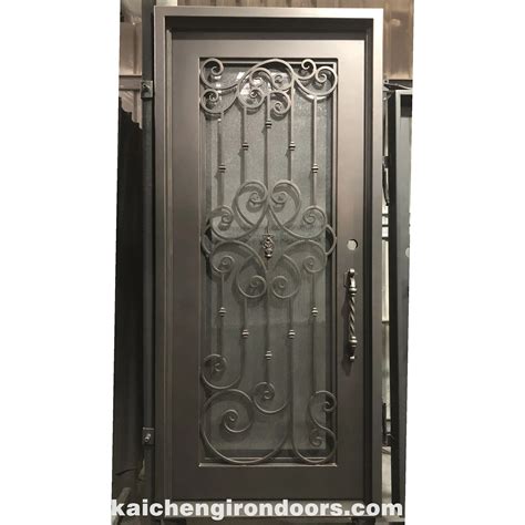 Hand Forged Wrought Iron Single Door Wrought Iron Door Manufacturer