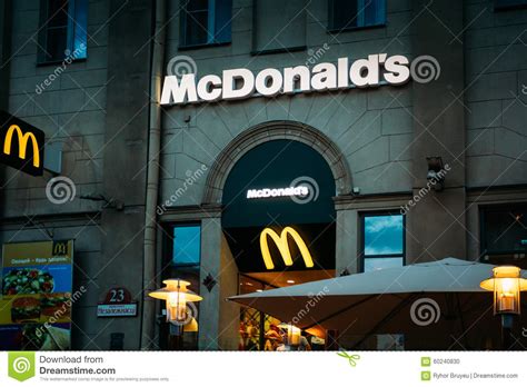 Signe De Restaurant De Mcdonalds Corporation De Mcdonald Image