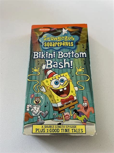 NICKELODEON SPONGEBOB SQUAREPANTS Bikini Bottom Bash VHS Tape EUR PicClick FR