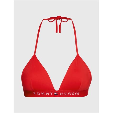 Tommy Hilfiger Fixed Triangle Bikini Top Triangle Bikinis