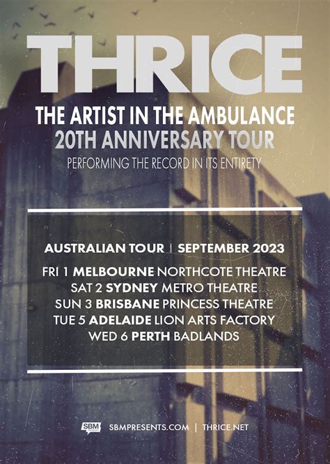 Thrice announce ‘The Artist in the Ambulance’ anniversary tour – X ...