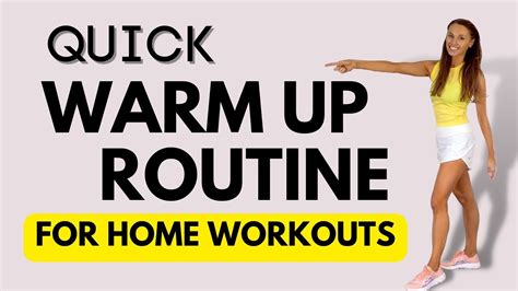 Quick Warm Up Routine Do This Before Your Home Workout And You Will Get Better Results Youtube