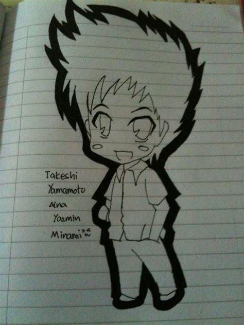 My Drawing 2 Khr Yamamoto Takeshi Chibi By Gokuderaminami On Deviantart