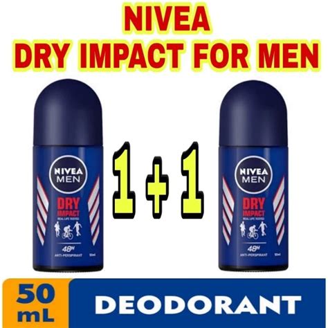 NIVEA MEN DRY IMPACT ANTI PERSPIRANT DEODORANT 50ml Shopee Philippines