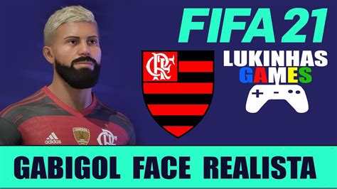 Fifa 21 Gabriel Barbosa Gabigol Flamengo Face Realista Look