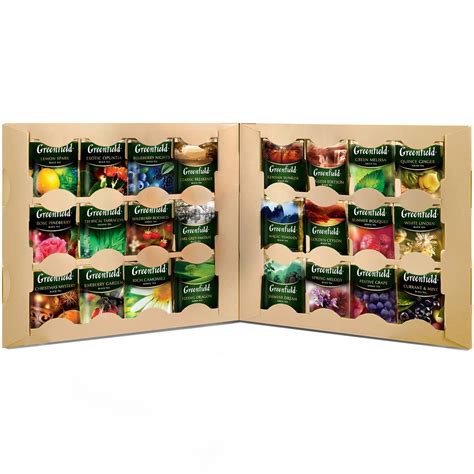 Чай Ассорти 24 Вкуса Premium Tea Collection, Гринфилд, 96 Пирамидок ...