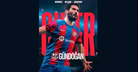 ¡es Oficial Ilkay Gündogan Es Nuevo Jugador Del Fc Barcelona Ovación