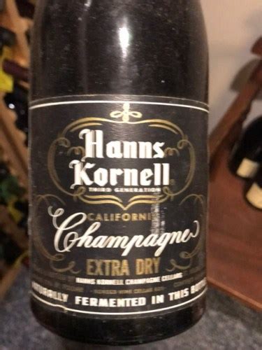 Hanns Kornell Extra Dry Champagne Vivino Brasil