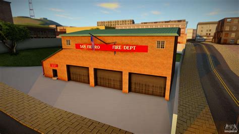 San Fierro Fire Station Alt Version Pour Gta San Andreas