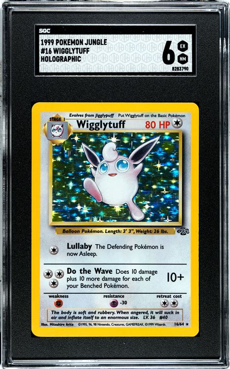 1999 Pokemon Jungle Wigglytuff Holographic 16 64 SGC 6 EX NM EBay