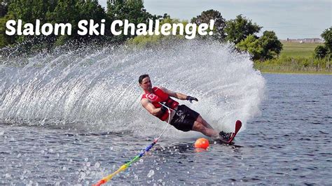 Learning To Slalom Ski Running The Full Course Youtube