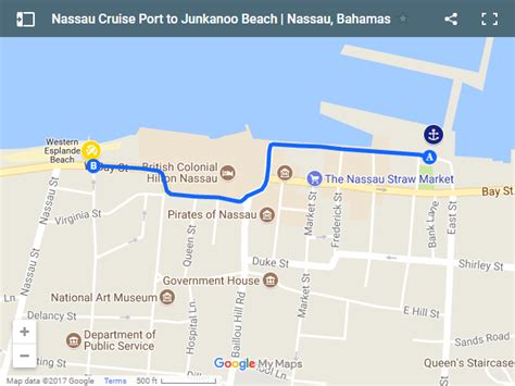 Nassau Bahamas Junkanoo Beach Map