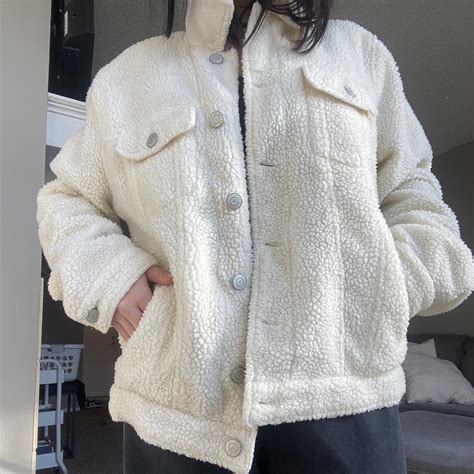 Sherpa Jacket Pacsun Sherpa Jacket Fit Is A Depop