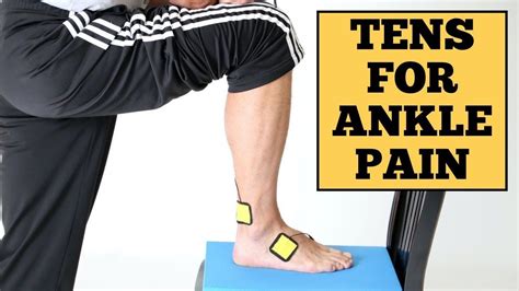 How To Use A Tens Unit With Inner Outer General Ankle Pain Correct Pad