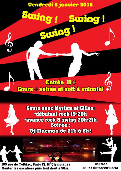 Nouvelle Année Nouvelle Soirée Swing Swing Swing Annonces Du Coin