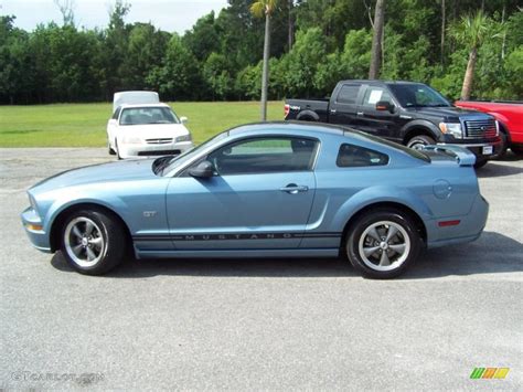 2005 Windveil Blue Metallic Ford Mustang Gt Deluxe Coupe 30367921 Photo 8 Car