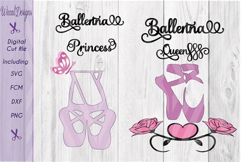 Pointe Shoe Svg Ballet Svg Shoe Svg Ballerina Svg Dxf Cut File