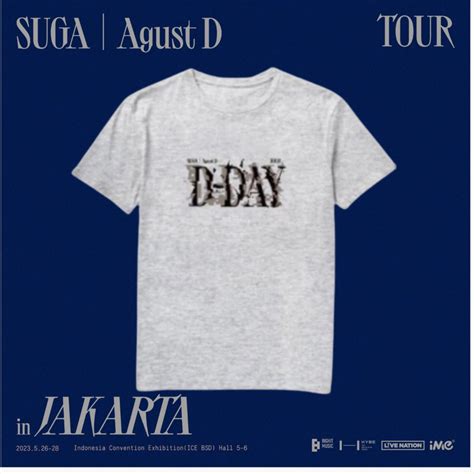 Jual Kaos Suga Agustd D Day Tour Jakarta Merch Shopee Indonesia